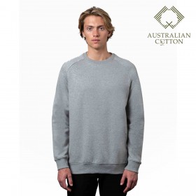 Australian Cotton Mens Brushed Crew Neck Jumpers